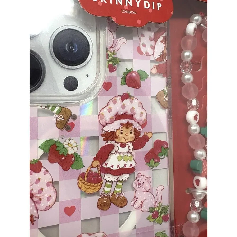 Strawberry Shortcake Skinny Dip iPhone 15 Pro Max Case Cover Beaded Strap Cover